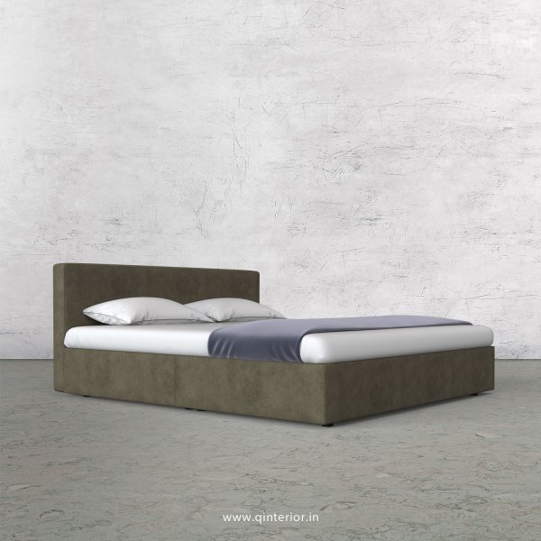 Nirvana King Size Bed in Fab Leather Fabric - KBD009 FL03