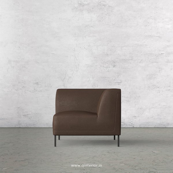 Luxura 1 Seater Modular Sofa in Fab Leather Fabric - MSFA004 FL16
