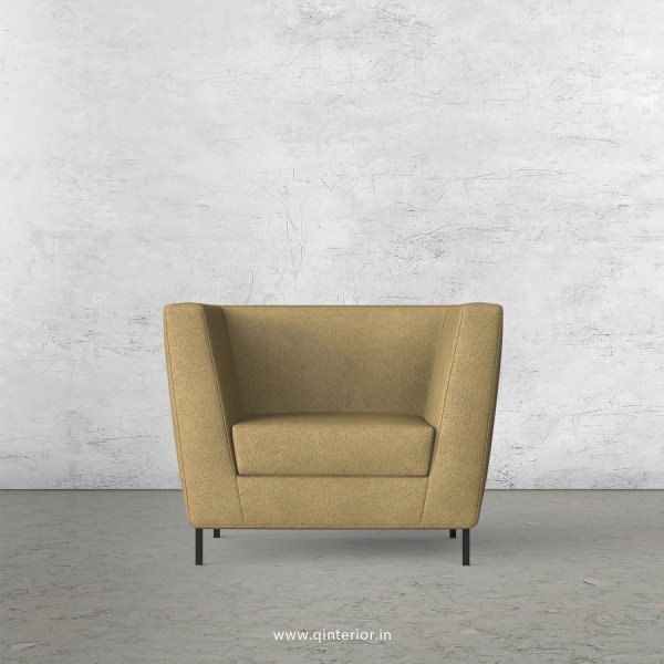 Gloria 1 Seater Sofa in Fab Leather Fabric - SFA018 FL01