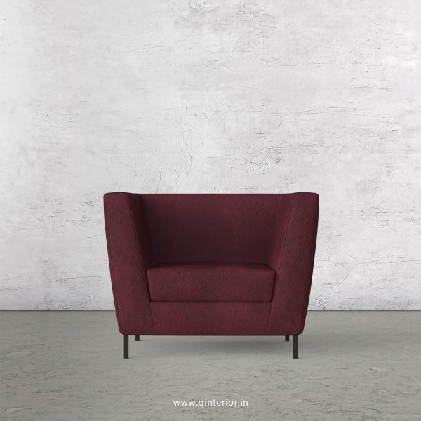Gloria 1 Seater Sofa in Fab Leather Fabric - SFA018 FL12