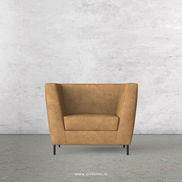 Gloria 1 Seater Sofa in Fab Leather Fabric - SFA018 FL02