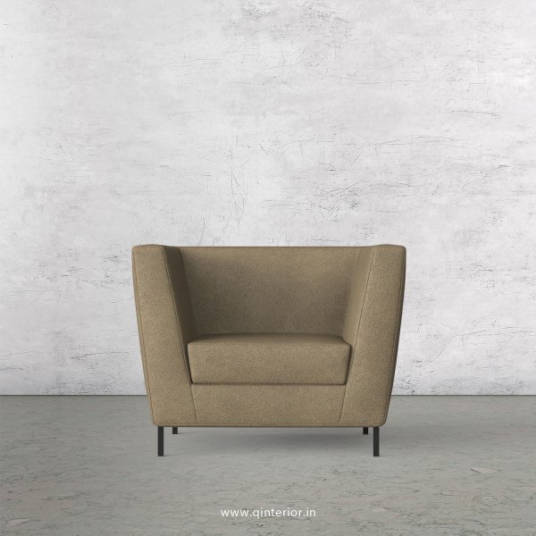 Gloria 1 Seater Sofa in Fab Leather Fabric - SFA018 FL06