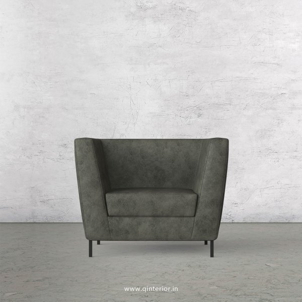 Gloria 1 Seater Sofa in Fab Leather Fabric - SFA018 FL07