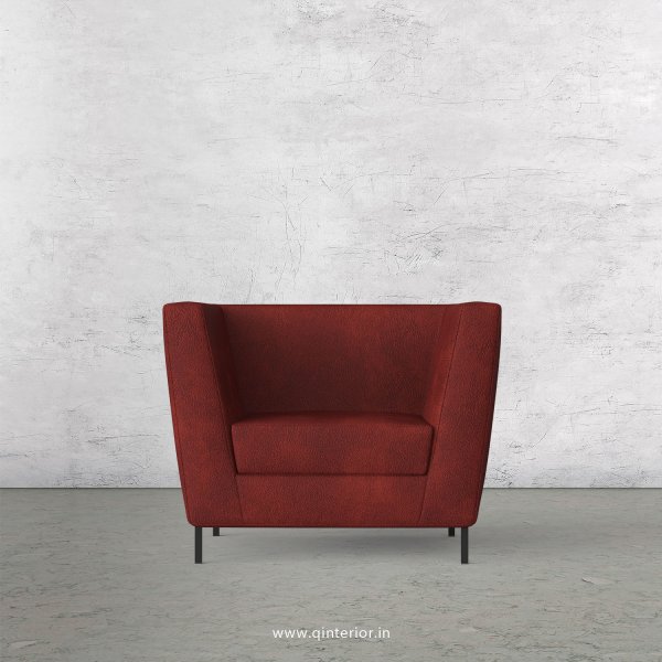 Gloria 1 Seater Sofa in Fab Leather Fabric - SFA018 FL08