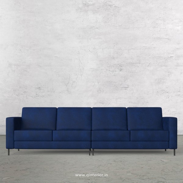 NIRVANA 4 Seater Sofa in Fab Leather Fabric - SFA016 FL13