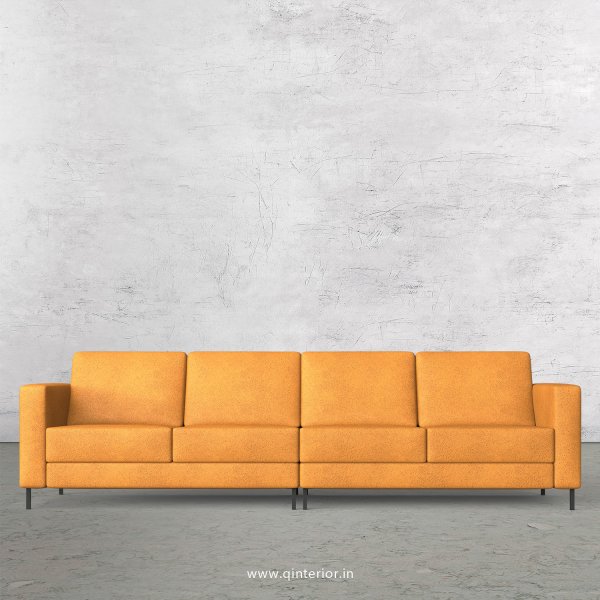 NIRVANA 4 Seater Sofa in Fab Leather Fabric - SFA016 FL14
