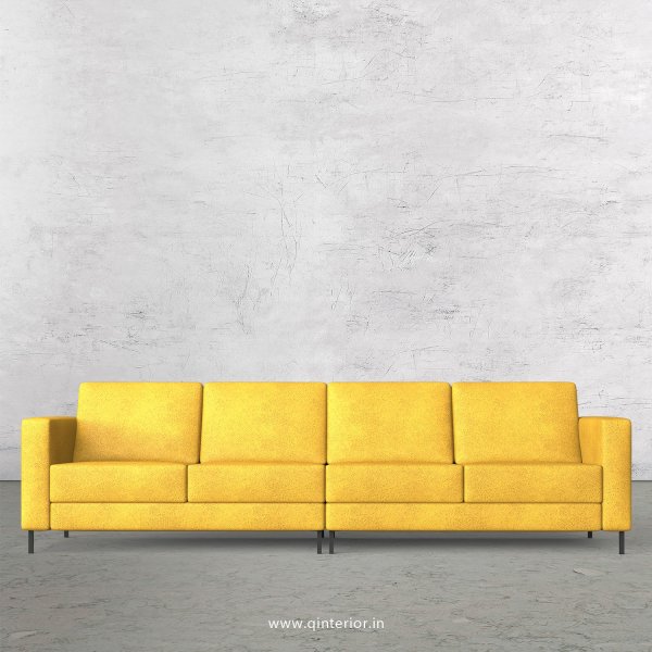 NIRVANA 4 Seater Sofa in Fab Leather Fabric - SFA016 FL18