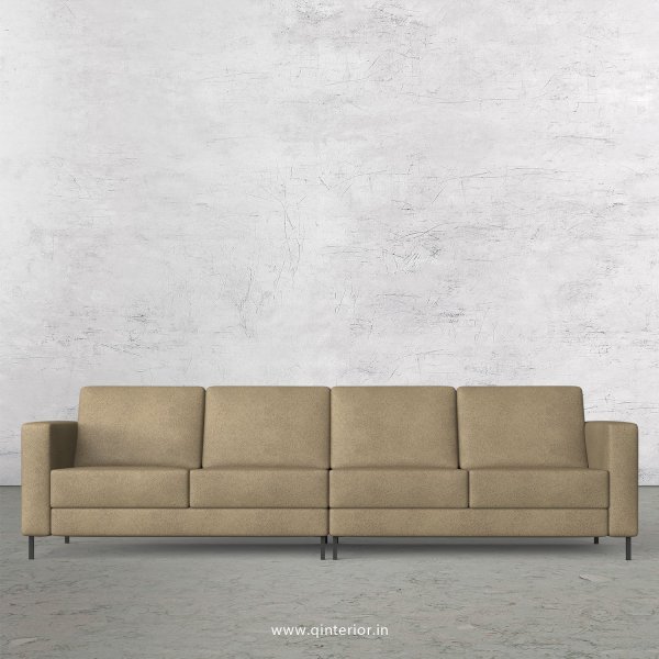 NIRVANA 4 Seater Sofa in Fab Leather Fabric - SFA016 FL06