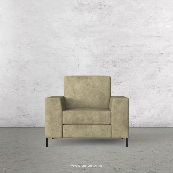 Viva 1 Seater Sofa in Fab Leather Fabric - SFA015 FL03