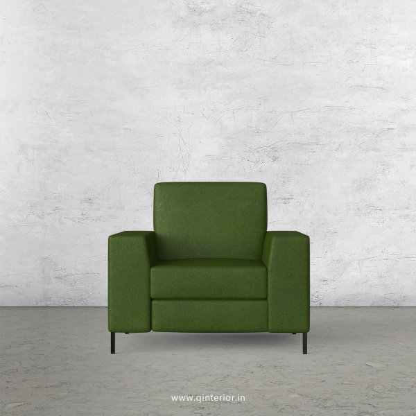 Viva 1 Seater Sofa in Fab Leather Fabric - SFA015 FL04