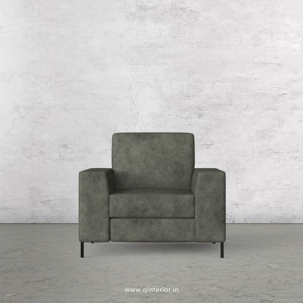 Viva 1 Seater Sofa in Fab Leather Fabric - SFA015 FL07