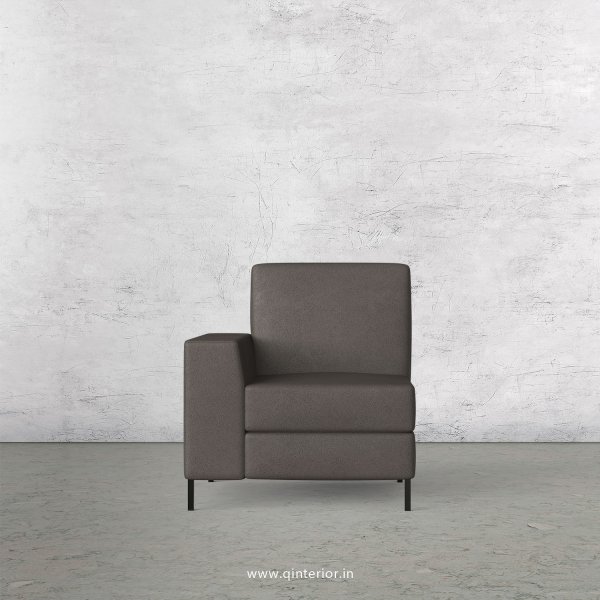 Viva 1 Seater Modular Sofa in Fab Leather Fabric - MSFA001 FL15