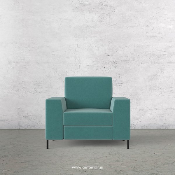 Viva 1 Seater Sofa in Velvet Fabric - SFA015 VL14