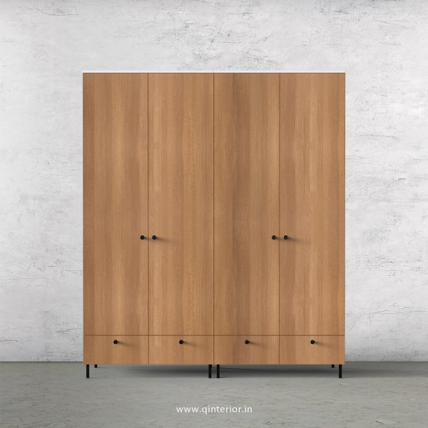 Lambent 4 Door Wardrobe in White and Oak Finish – FWRD002 C86