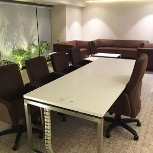 Meetings and conference tables are indispensable to any office.