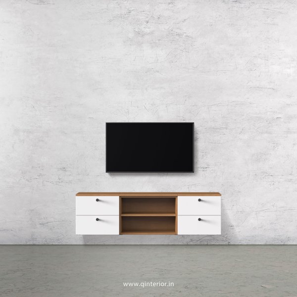 Lambent TV Wall Unit in Oak and White Finish – TVW004 C8