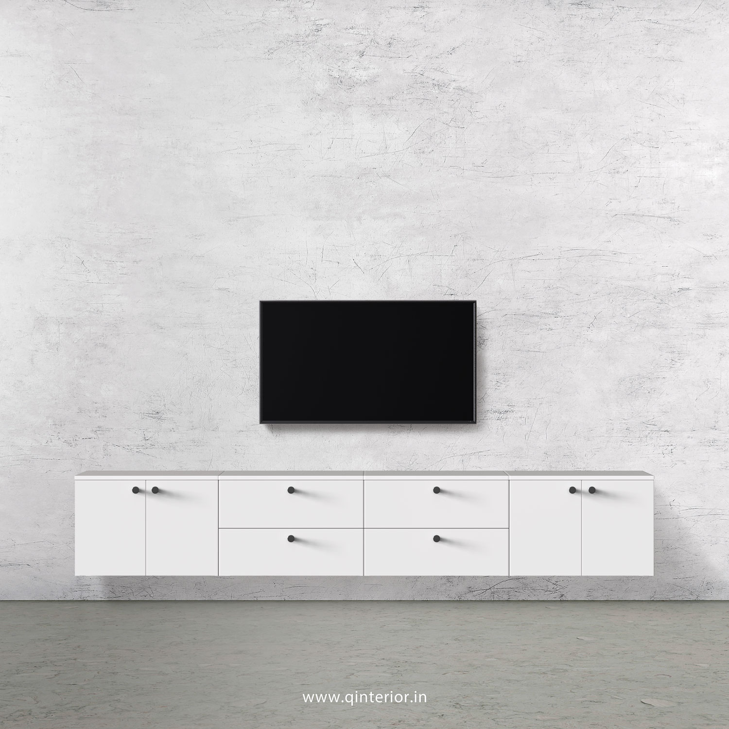Stable TV Wall Unit in White Finish – TVW010 C4