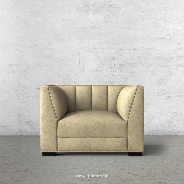 Amalia 1 Seater Sofa in Fab Leather Fabric - SFA006 FL10