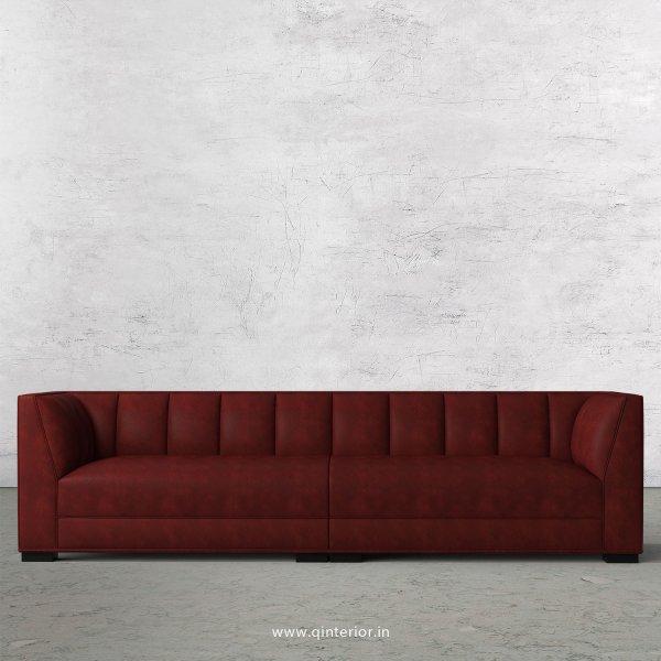 Amalia 4 Seater Sofa in Fab Leather Fabric - SFA006 FL17