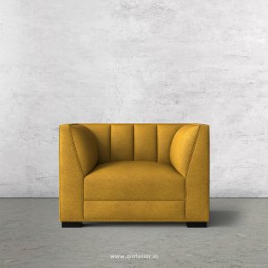 Amalia 1 Seater Sofa in Fab Leather Fabric - SFA006 FL18