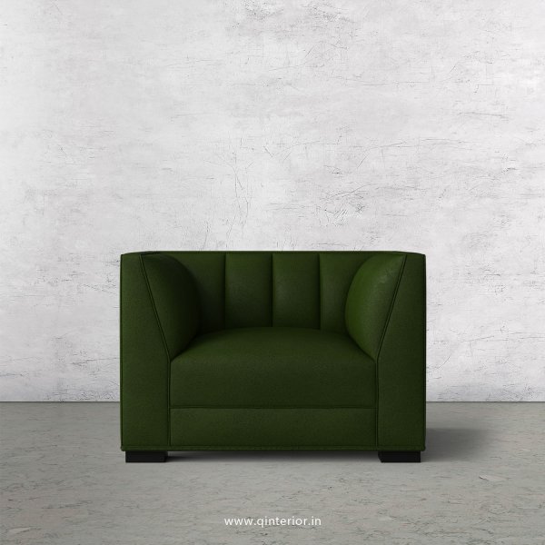 Amalia 1 Seater Sofa in Fab Leather Fabric - SFA006 FL04