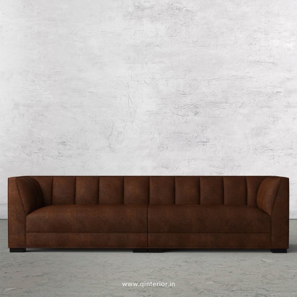 Amalia 4 Seater Sofa in Fab Leather Fabric - SFA006 FL09
