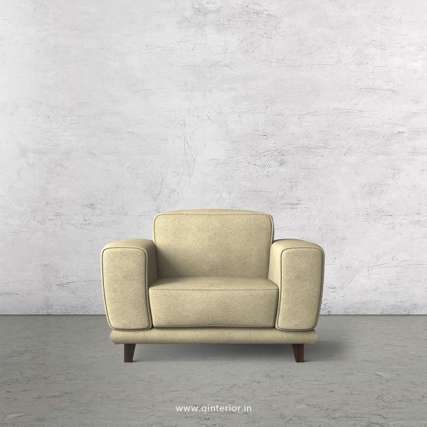 Avana 1 Seater Sofa in Fab Leather Fabric - SFA008 FL10