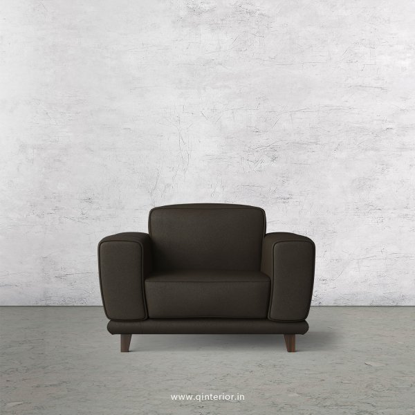 Avana 1 Seater Sofa in Fab Leather Fabric - SFA008 FL11