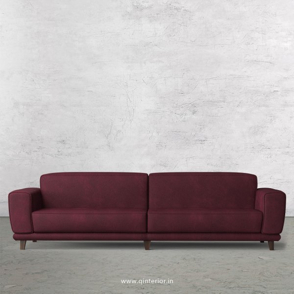 Avana 4 Seater Sofa in Fab Leather Fabric - SFA008 FL12
