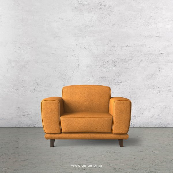Avana 1 Seater Sofa in Fab Leather Fabric - SFA008 FL14