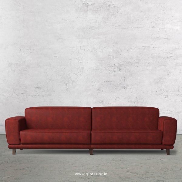 Avana 4 Seater Sofa in Fab Leather Fabric - SFA008 FL17