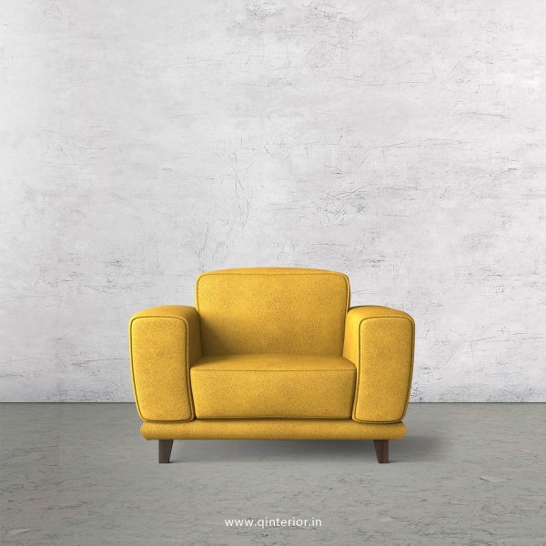 Avana 1 Seater Sofa in Fab Leather Fabric - SFA008 FL18