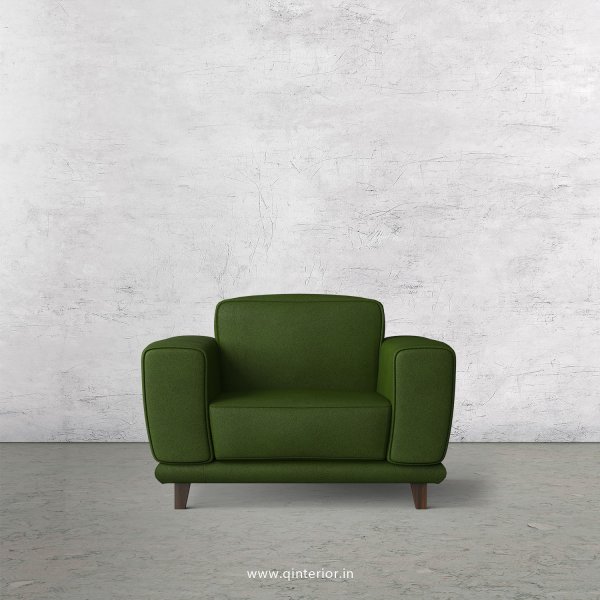 Avana 1 Seater Sofa in Fab Leather Fabric - SFA008 FL04