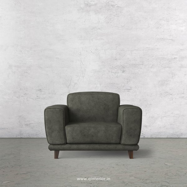Avana 1 Seater Sofa in Fab Leather Fabric - SFA008 FL07