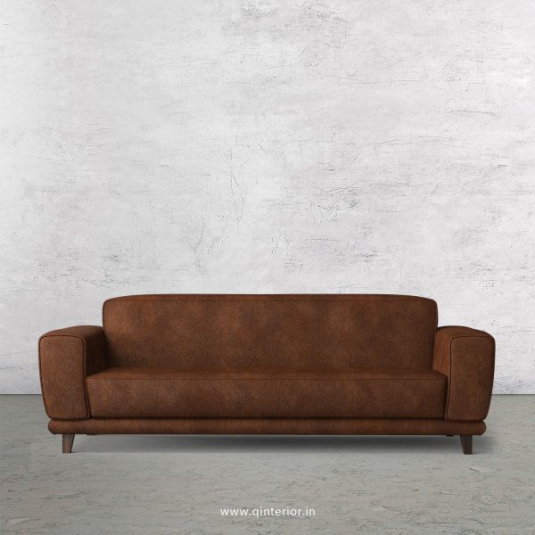 Avana 3 Seater Sofa in Fab Leather Fabric - SFA008 FL09