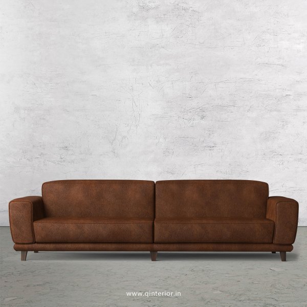 Avana 4 Seater Sofa in Fab Leather Fabric - SFA008 FL09