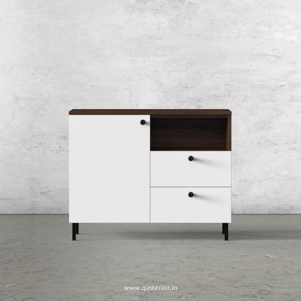 Lambent Cabinet Box in Walnut and White Finish – QSB034 C18