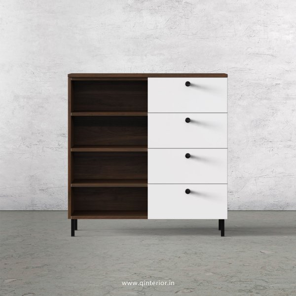 Lambent Cabinet Box in Walnut and White Finish – QSB040 C18