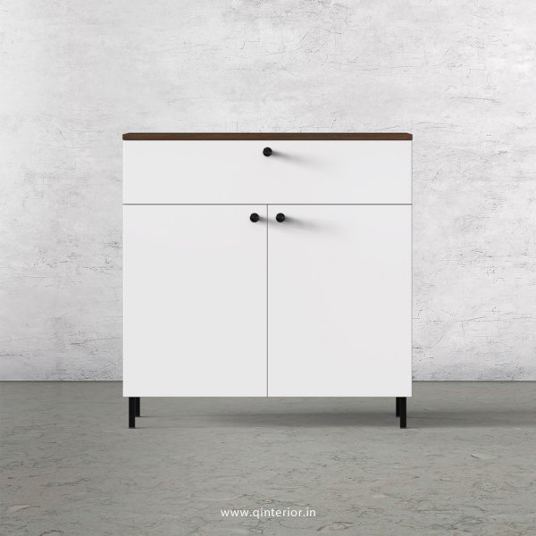 Lambent Cabinet Box in Walnut and White Finish – QSB044 C18