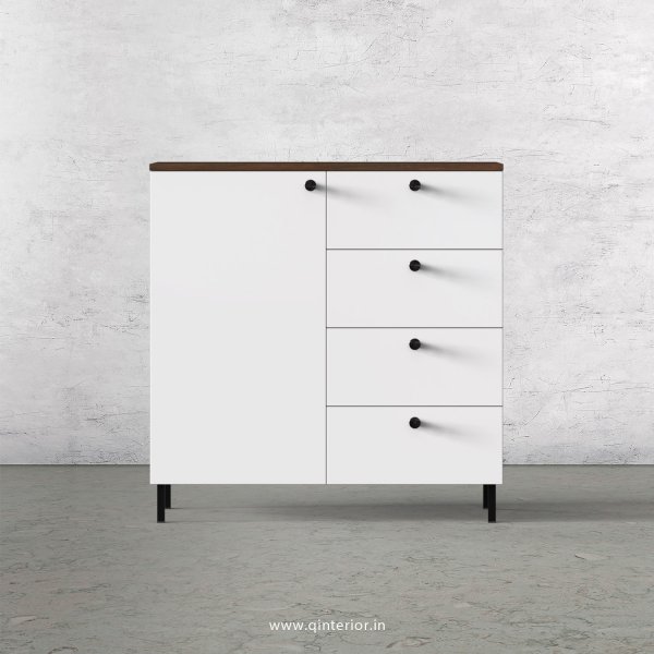 Lambent Cabinet Box in Walnut and White Finish – QSB045 C18