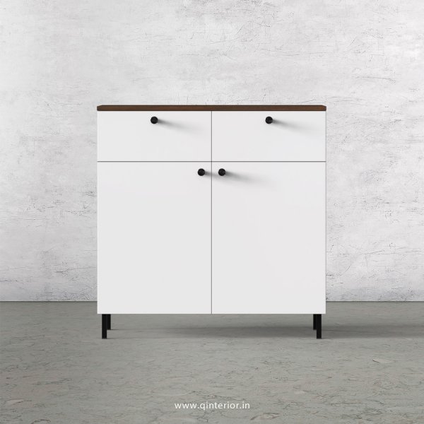 Lambent Cabinet Box in Walnut and White Finish – QSB046 C18
