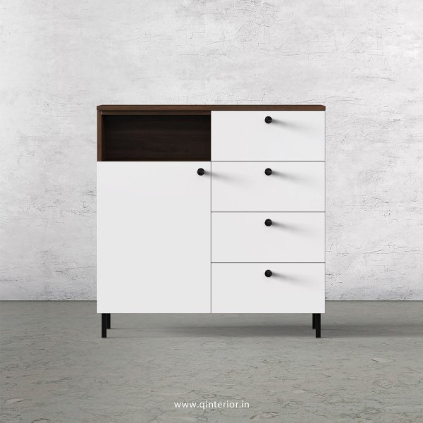 Lambent Cabinet Box in Walnut and White Finish – QSB065 C18