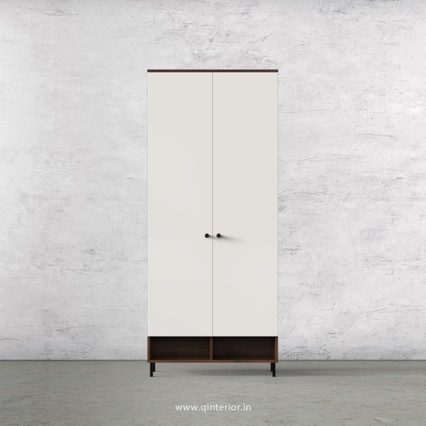 Lambent 2 Door Wardrobe in Walnut and Pale Grey Finish – DWRD020 C23