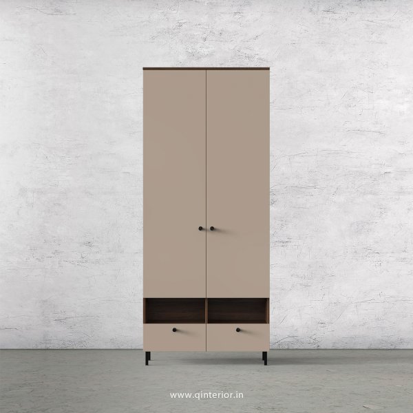 Lambent 2 Door Wardrobe in Walnut and Cappuccino Finish – DWRD005 C13