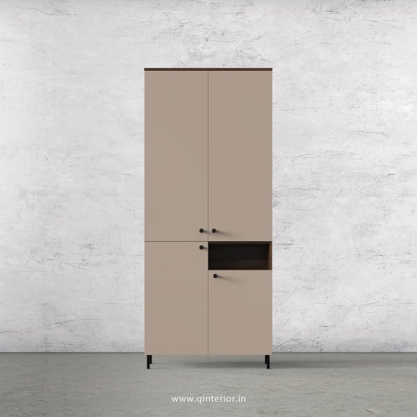 Lambent 2 Door Wardrobe in Walnut and Cappuccino Finish – DWRD057 C13