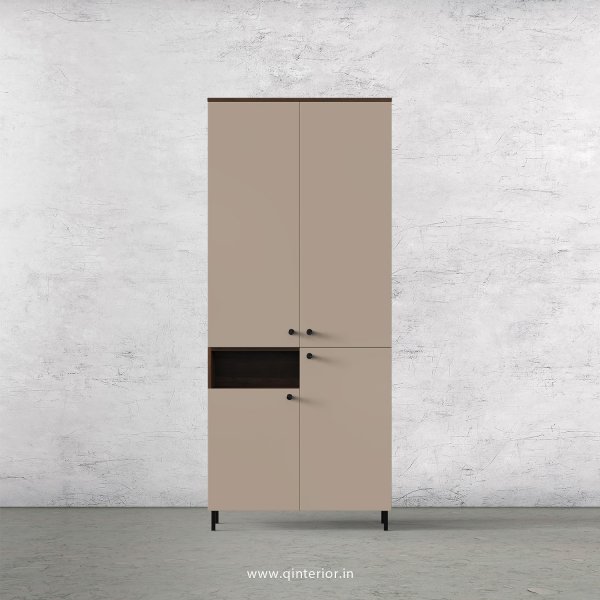 Lambent 2 Door Wardrobe in Walnut and Cappuccino Finish – DWRD058 C13