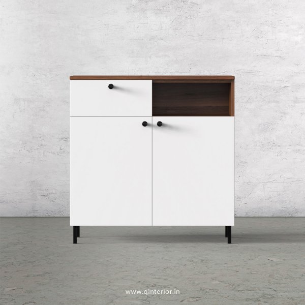 Lambent Cabinet Box in Teak and White Finish – QSB060 C6