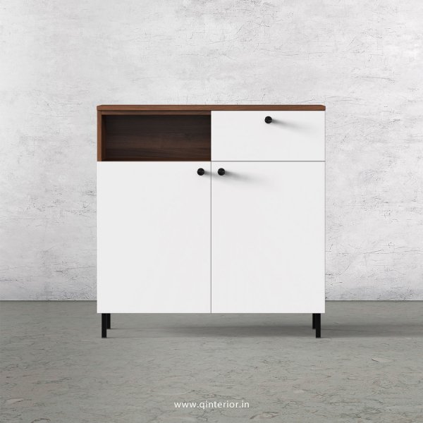 Lambent Cabinet Box in Teak and White Finish – QSB062 C6