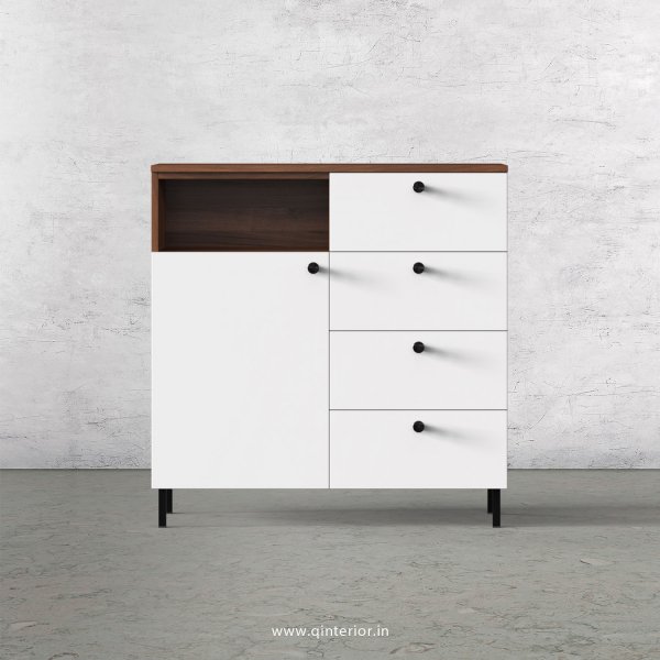Lambent Cabinet Box in Teak and White Finish – QSB065 C6