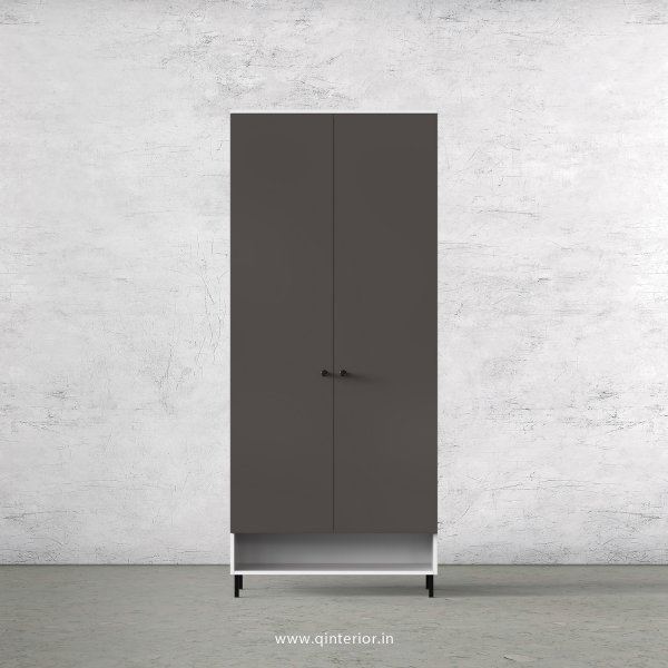 Lambent 2 Door Wardrobe in White and Slate Finish – DWRD019 C16